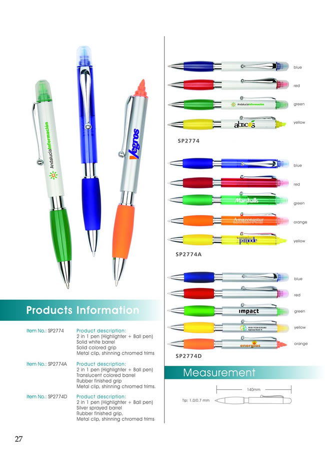 Maxmore Trading Co., Ltd. Plastic Pen series